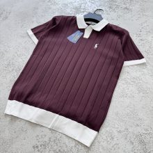 پولوشرت زرشکی یقه سفید Polo