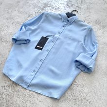 پیراهن تنسل ایتالیایی آبی آسمونی Giesto